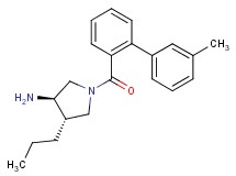 (3R*,4S*)-1-[(3'-methylbiphenyl-2-yl)carbonyl]-4-propylpyrrolidin-3-amine