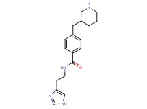 N-[2-(1H-imidazol-4-yl)ethyl]-4-(3-piperidinylmethyl)benzamide