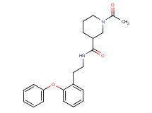 1-acetyl-N-[2-(2-phenoxyphenyl)ethyl]-3-piperidinecarboxamide