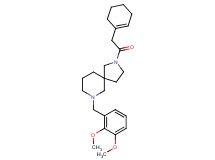 2-(1-cyclohexen-1-ylacetyl)-7-(2,3-dimethoxybenzyl)-2,7-diazaspiro[4.5]decane