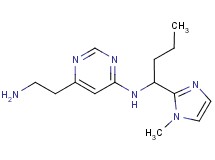 6-(2-aminoethyl)-N-[1-(1-methyl-1H-imidazol-2-yl)butyl]pyrimidin-4-amine
