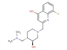 2-({(3S*,4S*)-4-[(dimethylamino)methyl]-3-hydroxypiperidin-1-yl}methyl)-8-fluoroquinolin-4-ol
