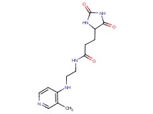 3-(2,5-dioxo-4-imidazolidinyl)-N-{2-[(3-methyl-4-pyridinyl)amino]ethyl}propanamide