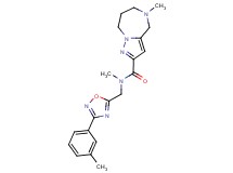 N,5-dimethyl-N-{[3-(3-methylphenyl)-1,2,4-oxadiazol-5-yl]methyl}-5,6,7,8-tetrahydro-4H-pyrazolo[1,5-a][1,4]diazepine-2-carboxamide