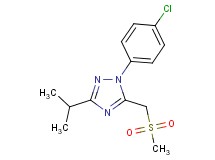 1-(4-chlorophenyl)-3-isopropyl-5-[(methylsulfonyl)methyl]-1H-1,2,4-triazole