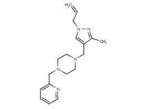 1-[(1-allyl-3-methyl-1H-pyrazol-4-yl)methyl]-4-(pyridin-2-ylmethyl)piperazine