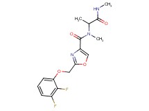2-[(2,3-difluorophenoxy)methyl]-N-methyl-N-[1-methyl-2-(methylamino)-2-oxoethyl]-1,3-oxazole-4-carboxamide