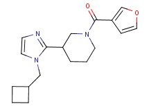 3-[1-(cyclobutylmethyl)-1H-imidazol-2-yl]-1-(3-furoyl)piperidine