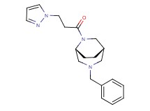 (1S*,5R*)-3-benzyl-6-[3-(1H-pyrazol-1-yl)propanoyl]-3,6-diazabicyclo[3.2.2]nonane