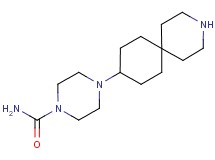 4-(3-azaspiro[5.5]undec-9-yl)-1-piperazinecarboxamide dihydrochloride