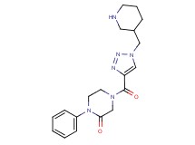 1-phenyl-4-{[1-(piperidin-3-ylmethyl)-1H-1,2,3-triazol-4-yl]carbonyl}piperazin-2-one