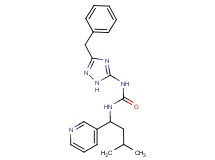 N-(3-benzyl-1H-1,2,4-triazol-5-yl)-N'-[3-methyl-1-(3-pyridinyl)butyl]urea trifluoroacetate