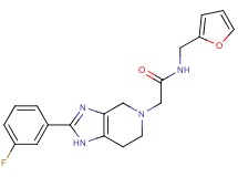 2-[2-(3-fluorophenyl)-1,4,6,7-tetrahydro-5H-imidazo[4,5-c]pyridin-5-yl]-N-(2-furylmethyl)acetamide