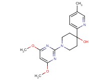1-(4,6-dimethoxypyrimidin-2-yl)-4-(5-methylpyridin-2-yl)piperidin-4-ol
