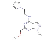 6-(methoxymethyl)-1-methyl-N-[2-(1H-pyrrol-1-yl)ethyl]-1H-pyrazolo[3,4-d]pyrimidin-4-amine