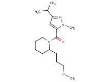 1-[(3-isopropyl-1-methyl-1H-pyrazol-5-yl)carbonyl]-2-(3-methoxypropyl)piperidine