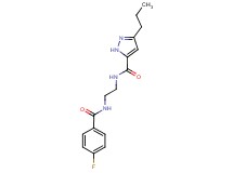 N-{2-[(4-fluorobenzoyl)amino]ethyl}-3-propyl-1H-pyrazole-5-carboxamide
