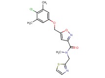 5-[(4-chloro-3,5-dimethylphenoxy)methyl]-N-methyl-N-(1,3-thiazol-2-ylmethyl)-3-isoxazolecarboxamide