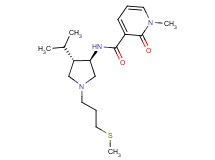 N-{rel-(3R,4S)-4-isopropyl-1-[3-(methylthio)propyl]-3-pyrrolidinyl}-1-methyl-2-oxo-1,2-dihydro-3-pyridinecarboxamide hydrochloride