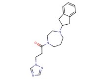 1-(2,3-dihydro-1H-inden-2-yl)-4-[3-(1H-1,2,4-triazol-1-yl)propanoyl]-1,4-diazepane