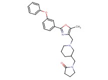 1-[(1-{[5-methyl-2-(3-phenoxyphenyl)-1,3-oxazol-4-yl]methyl}-3-piperidinyl)methyl]-2-pyrrolidinone