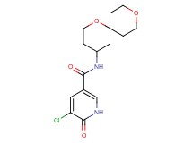 5-chloro-N-1,9-dioxaspiro[5.5]undec-4-yl-6-oxo-1,6-dihydropyridine-3-carboxamide