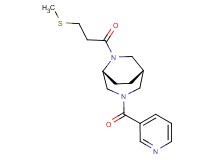 (1S*,5R*)-6-[3-(methylthio)propanoyl]-3-(3-pyridinylcarbonyl)-3,6-diazabicyclo[3.2.2]nonane