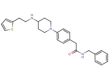 N-benzyl-2-[4-(4-{[2-(2-thienyl)ethyl]amino}-1-piperidinyl)phenyl]acetamide