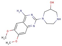 1-(4-amino-6,7-dimethoxy-2-quinazolinyl)-1,4-diazepan-6-ol dihydrochloride