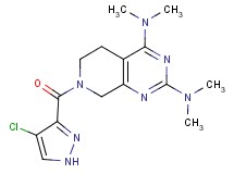 7-[(4-chloro-1H-pyrazol-3-yl)carbonyl]-N,N,N',N'-tetramethyl-5,6,7,8-tetrahydropyrido[3,4-d]pyrimidine-2,4-diamine
