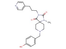 8-(4-hydroxybenzyl)-1-methyl-3-[3-(4-pyridinyl)propyl]-1,3,8-triazaspiro[4.5]decane-2,4-dione