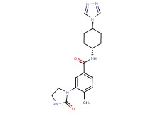 4-methyl-3-(2-oxoimidazolidin-1-yl)-N-[trans-4-(4H-1,2,4-triazol-4-yl)cyclohexyl]benzamide