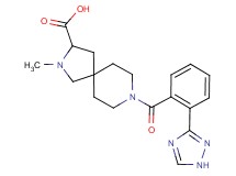 2-methyl-8-[2-(1H-1,2,4-triazol-3-yl)benzoyl]-2,8-diazaspiro[4.5]decane-3-carboxylic acid