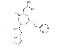 6-(benzyloxy)-1-isobutyl-4-(1H-tetrazol-1-ylacetyl)-1,4-diazepan-2-one