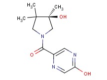 5-{[(3R)-3-hydroxy-3,4,4-trimethyl-1-pyrrolidinyl]carbonyl}-2-pyrazinol