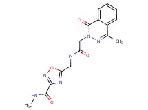 N-methyl-5-({[(4-methyl-1-oxo-2(1H)-phthalazinyl)acetyl]amino}methyl)-1,2,4-oxadiazole-3-carboxamide