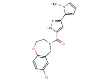 7-chloro-4-{[3-(1-methyl-1H-pyrrol-2-yl)-1H-pyrazol-5-yl]carbonyl}-2,3,4,5-tetrahydro-1,4-benzoxazepine