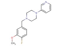 1-(4-fluoro-3-methoxybenzyl)-4-pyridin-3-ylpiperazine