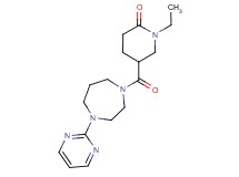 1-ethyl-5-{[4-(2-pyrimidinyl)-1,4-diazepan-1-yl]carbonyl}-2-piperidinone