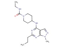 N-ethyl-4-[(1-methyl-6-propyl-1H-pyrazolo[3,4-d]pyrimidin-4-yl)amino]-1-piperidinecarboxamide