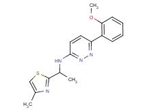 6-(2-methoxyphenyl)-N-[1-(4-methyl-1,3-thiazol-2-yl)ethyl]pyridazin-3-amine