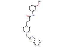 3-[1-(1,3-benzothiazol-2-ylmethyl)-4-piperidinyl]-N-(3-methoxyphenyl)propanamide
