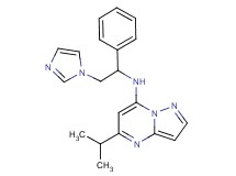 N-[2-(1H-imidazol-1-yl)-1-phenylethyl]-5-isopropylpyrazolo[1,5-a]pyrimidin-7-amine