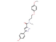 3-(4-hydroxyphenyl)-N-[3-(4-methoxyphenoxy)propyl]-N-methyl-1H-pyrazole-5-carboxamide