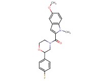 2-{[2-(4-fluorophenyl)-4-morpholinyl]carbonyl}-5-methoxy-1-methyl-1H-indole