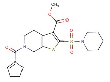 methyl 6-(1-cyclopenten-1-ylcarbonyl)-2-(1-piperidinylsulfonyl)-4,5,6,7-tetrahydrothieno[2,3-c]pyridine-3-carboxylate