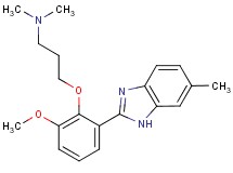 3-[2-methoxy-6-(6-methyl-1H-benzimidazol-2-yl)phenoxy]-N,N-dimethylpropan-1-amine