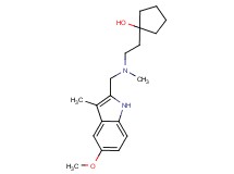 1-{2-[[(5-methoxy-3-methyl-1H-indol-2-yl)methyl](methyl)amino]ethyl}cyclopentanol