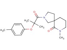 7-methyl-2-[2-methyl-2-(4-methylphenoxy)propanoyl]-2,7-diazaspiro[4.5]decan-6-one