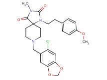 8-[(6-chloro-1,3-benzodioxol-5-yl)methyl]-1-[2-(4-methoxyphenyl)ethyl]-3-methyl-1,3,8-triazaspiro[4.5]decane-2,4-dione